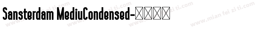 Sansterdam MediuCondensed字体转换